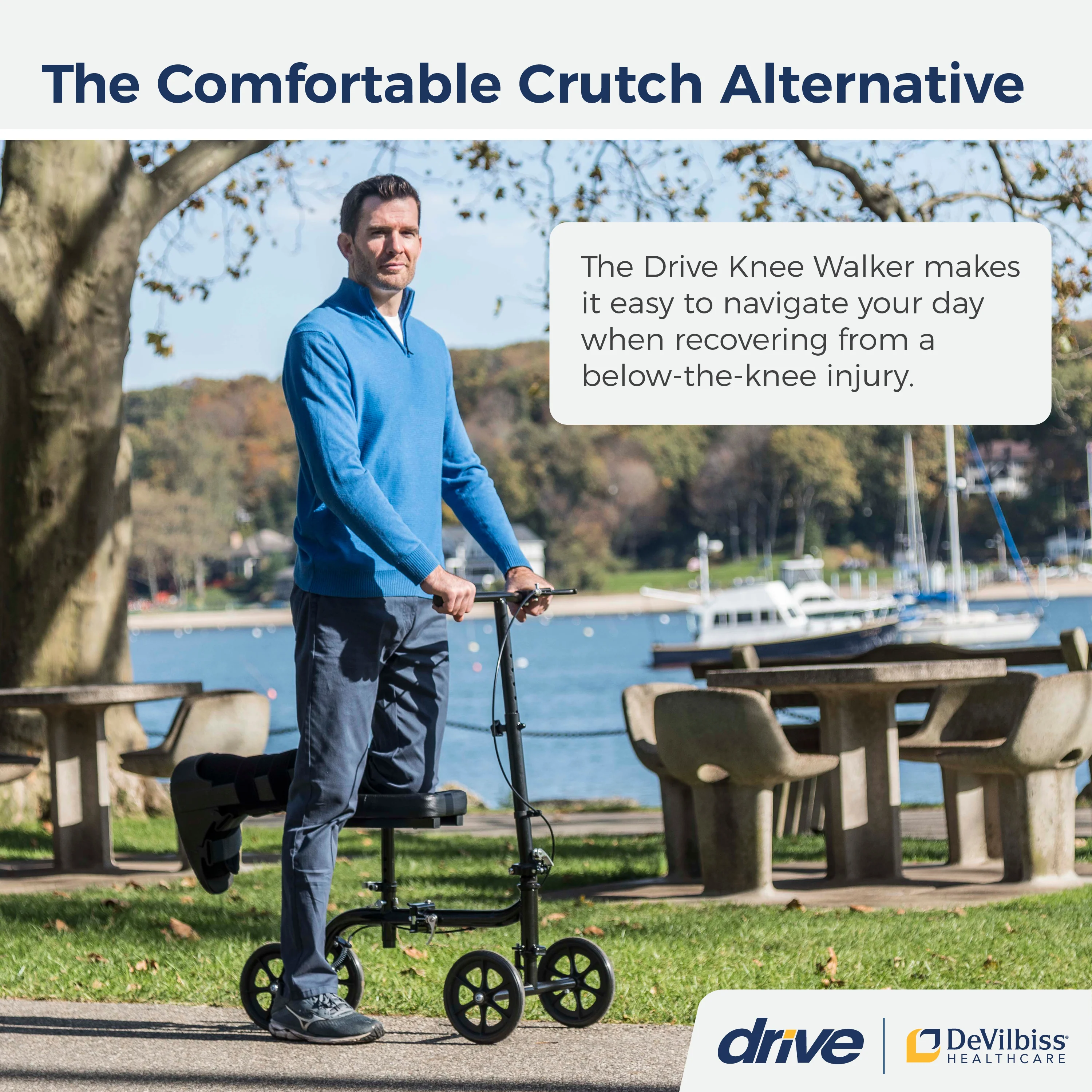 Economy Folding Knee Walker - Image 2