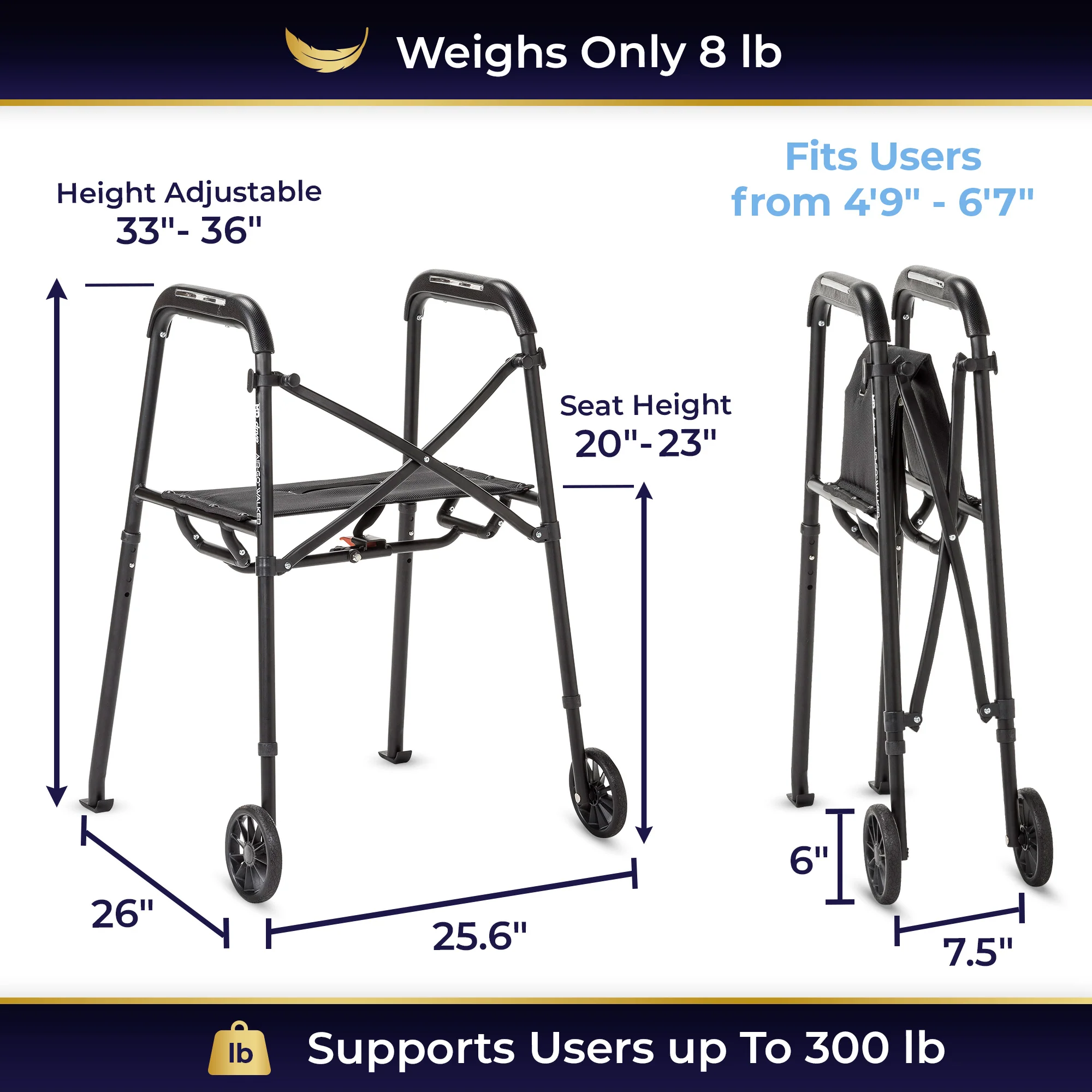 MD by Drive Air-Go Walker - Image 4