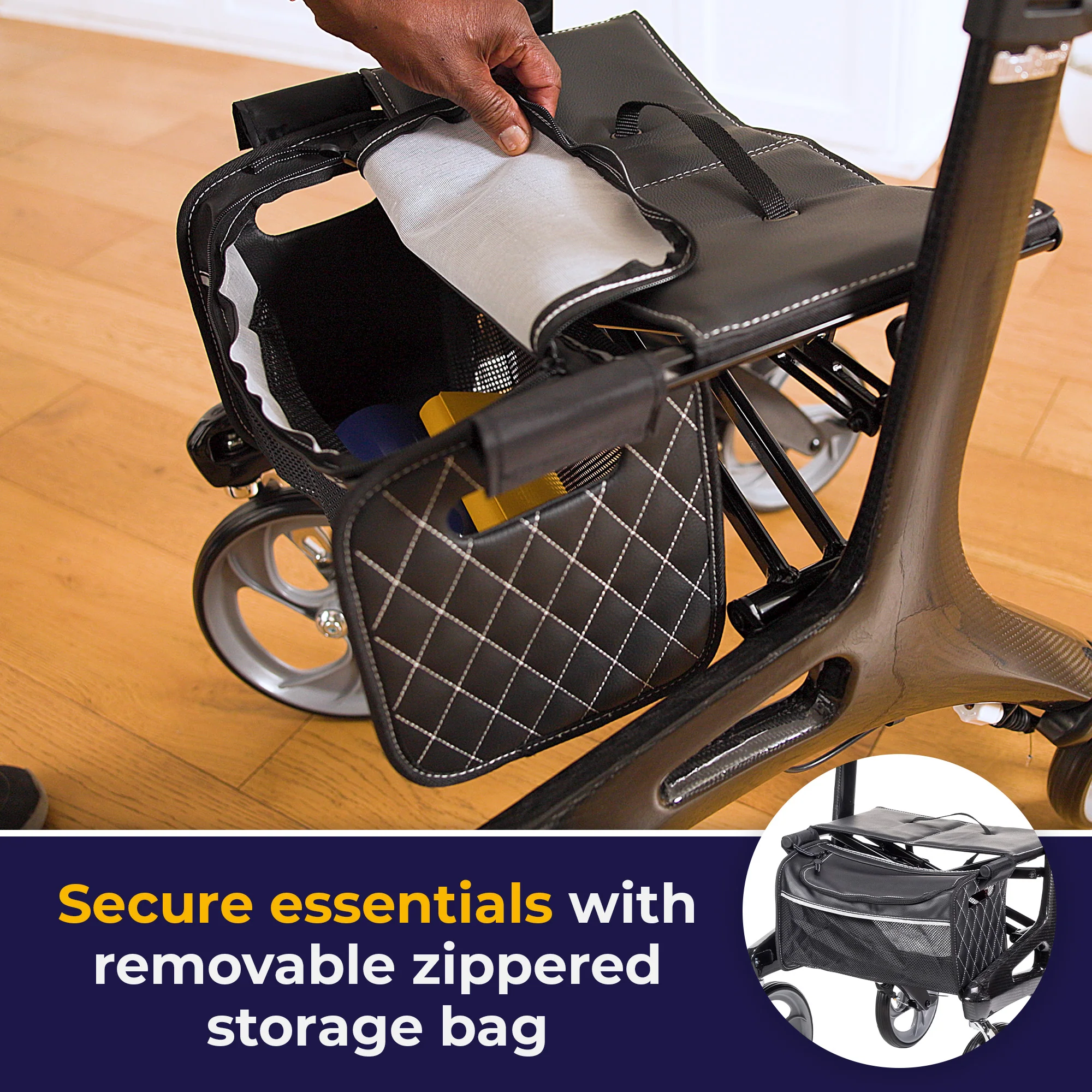 Nitro® Elite CF, Carbon Fiber Rollator - Image 11