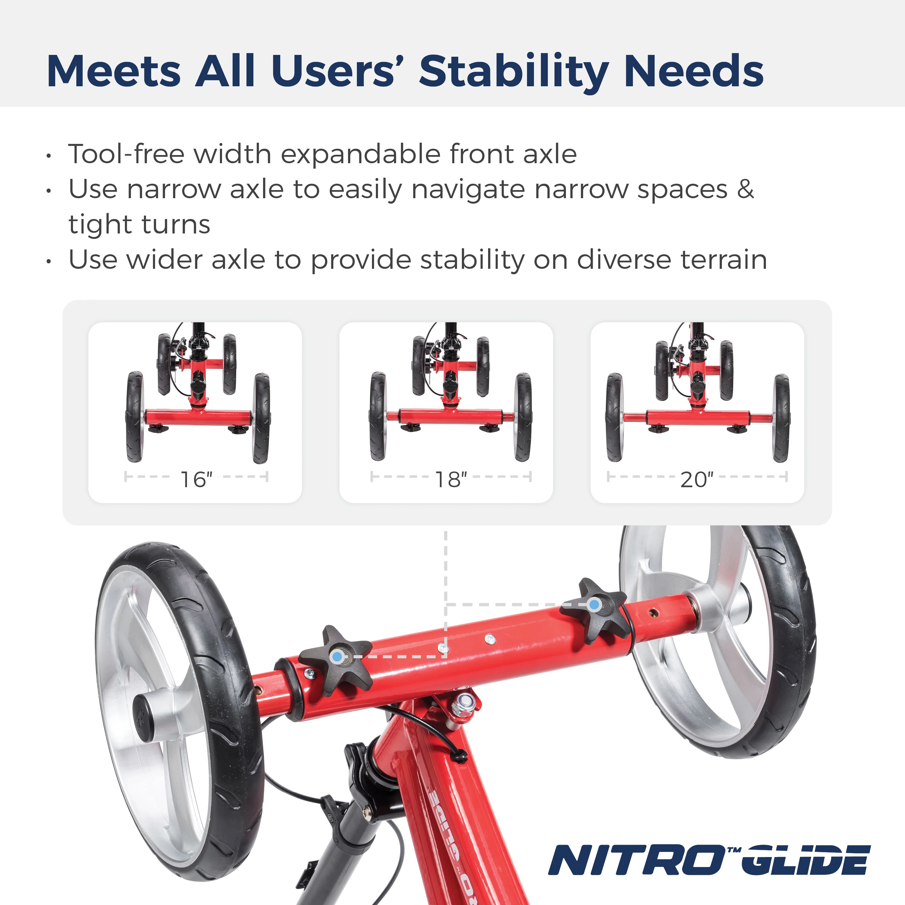 Nitro® Glide Knee Walker - Image 16
