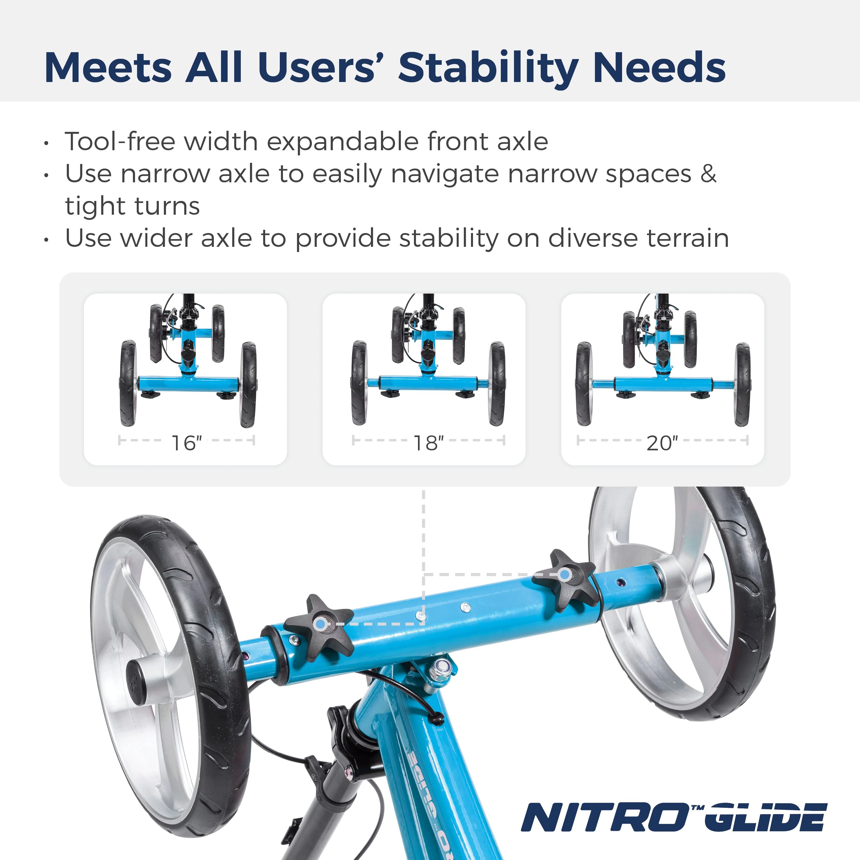Nitro® Glide Knee Walker - Image 8