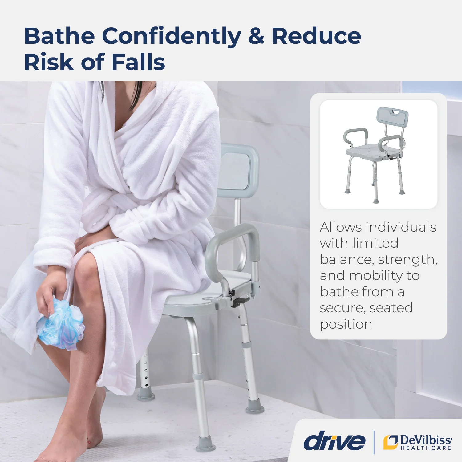 PreserveTech™ 360° Swivel Bath Chair - Image 5