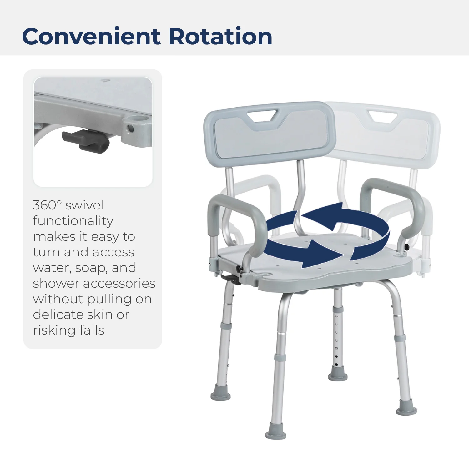 PreserveTech™ 360° Swivel Bath Chair - Image 6
