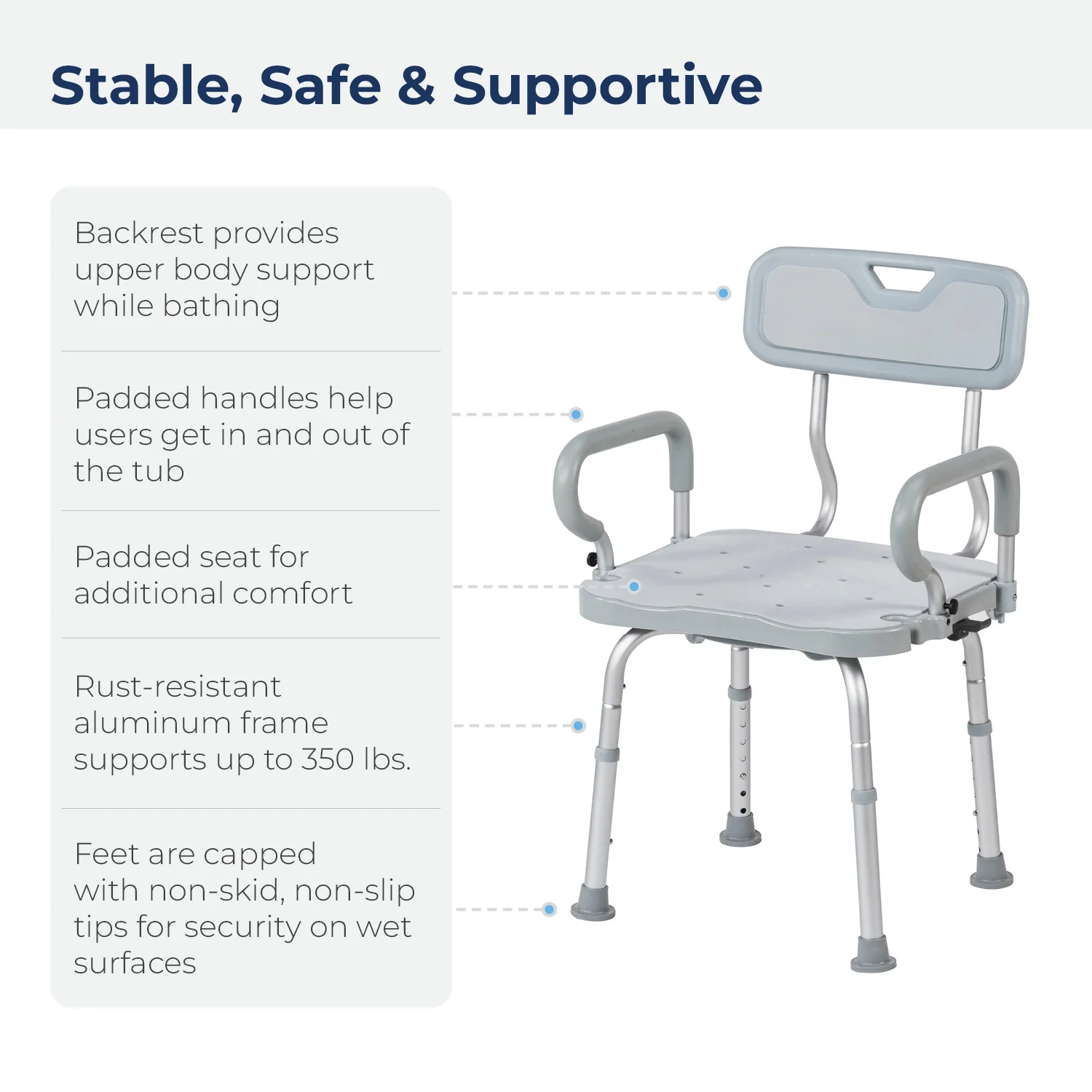 PreserveTech™ 360° Swivel Bath Chair - Image 7