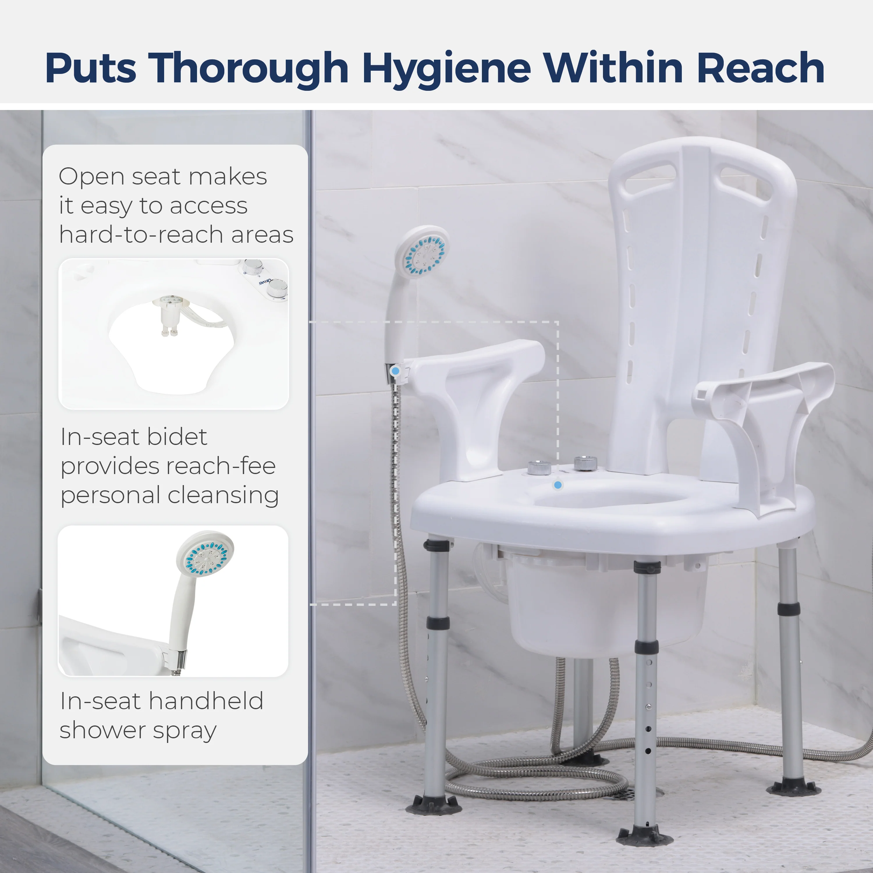 PreserveTech™ Aquachair Bathing System with Bidet - Image 5