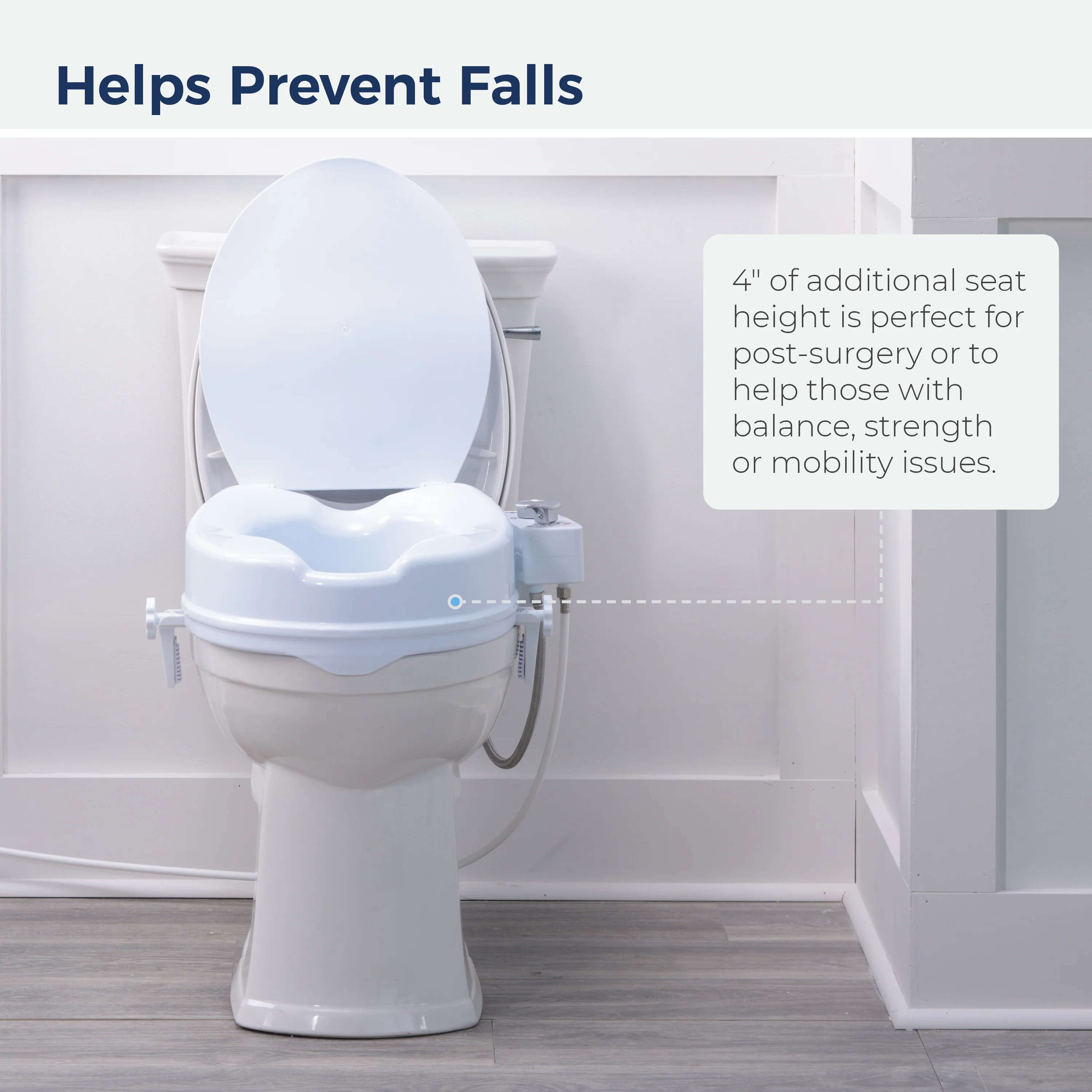PreserveTech™ Raised Toilet Seat with Bidet - Image 10