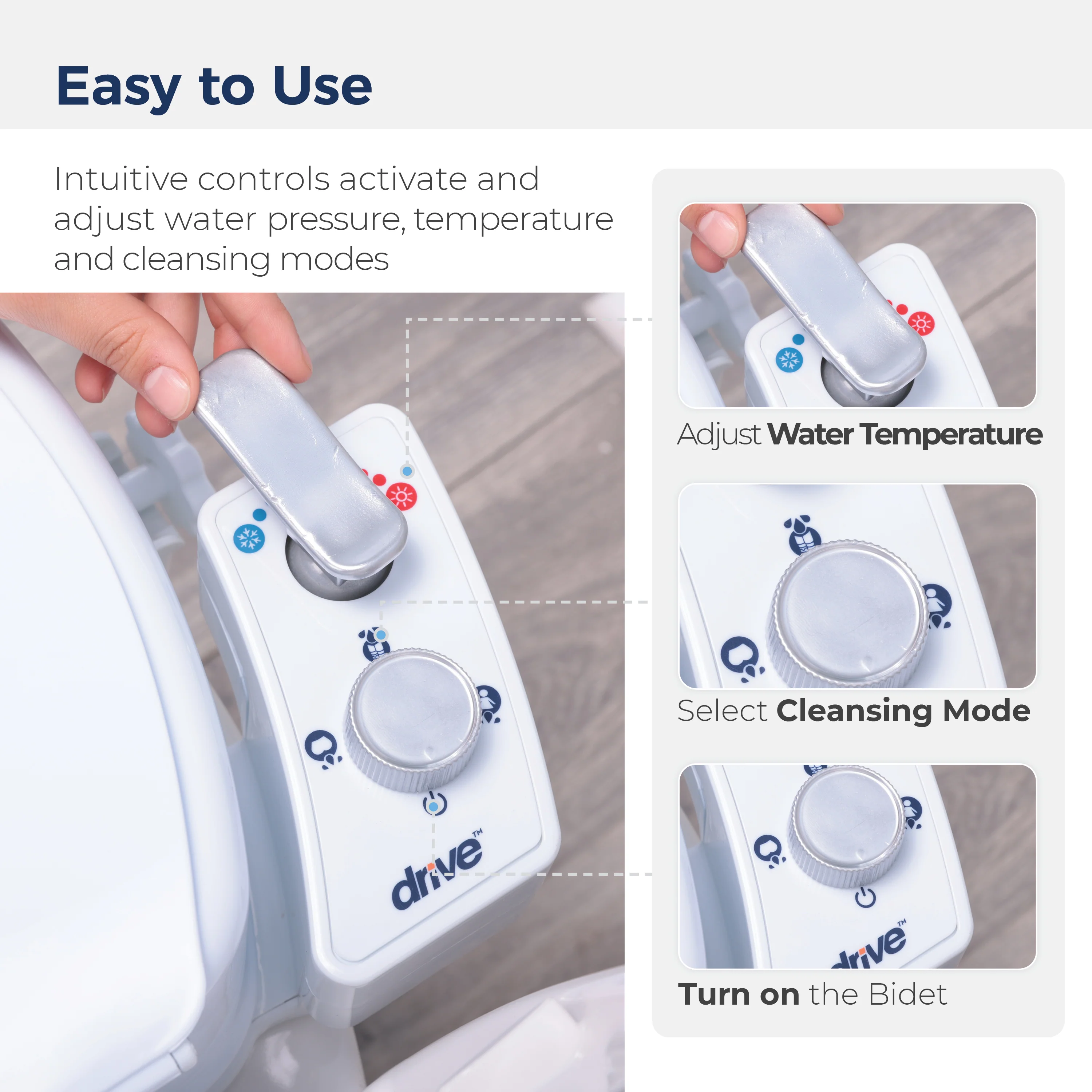 PreserveTech™ Raised Toilet Seat with Bidet - Image 11
