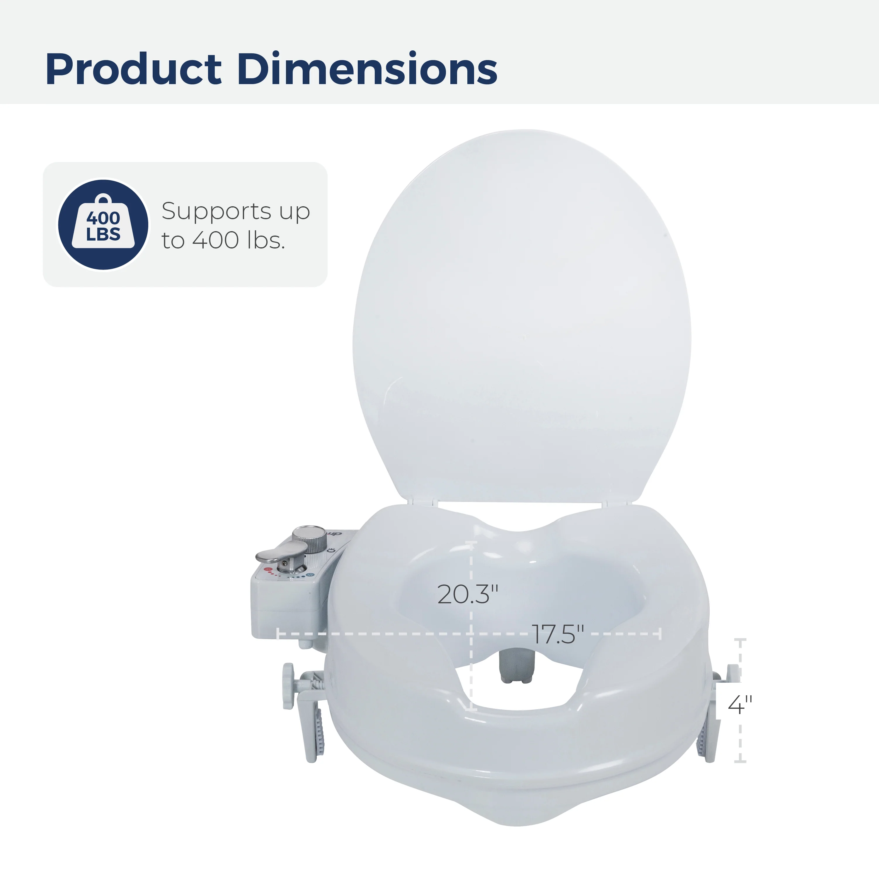 PreserveTech™ Raised Toilet Seat with Bidet - Image 14