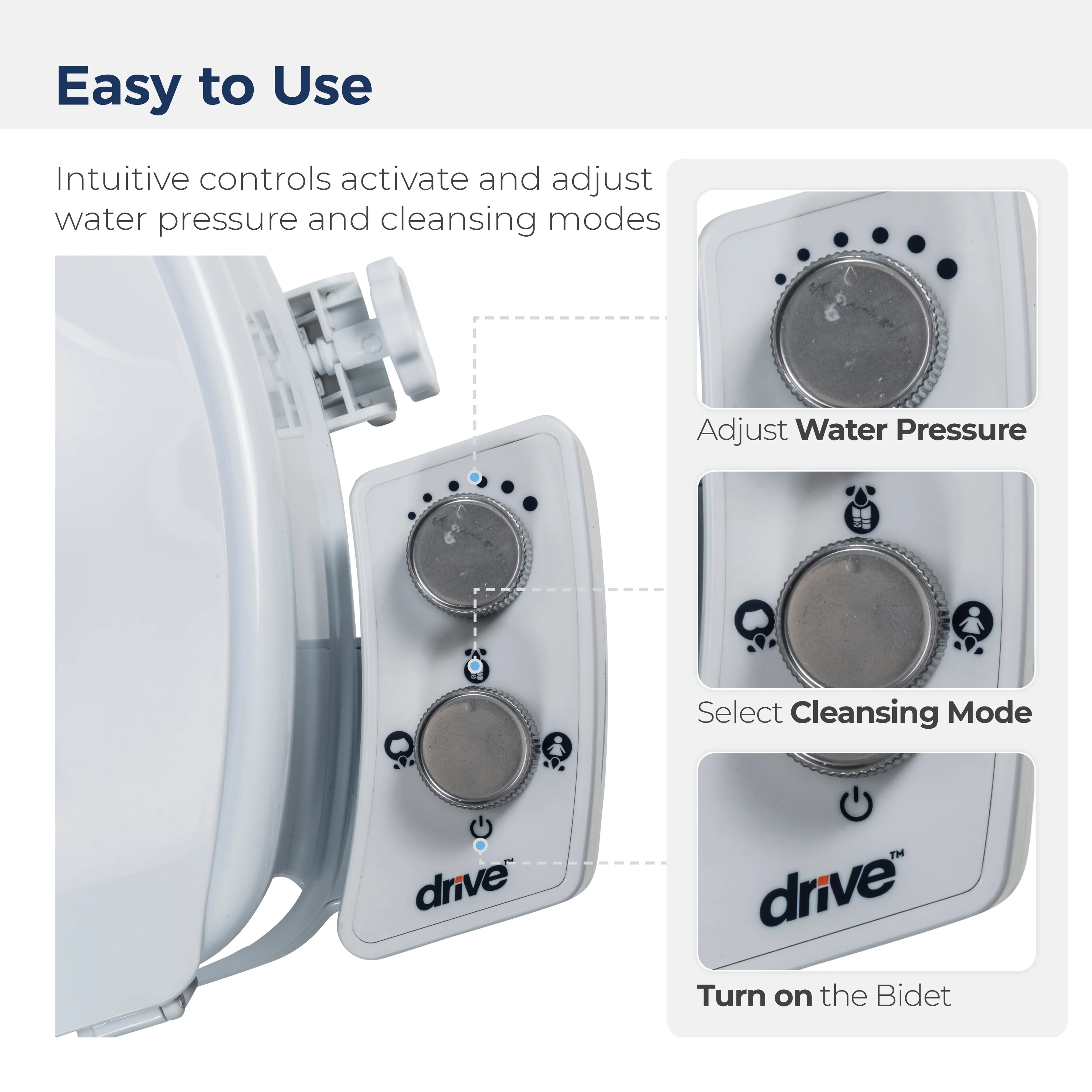PreserveTech™ Raised Toilet Seat with Bidet - Image 16