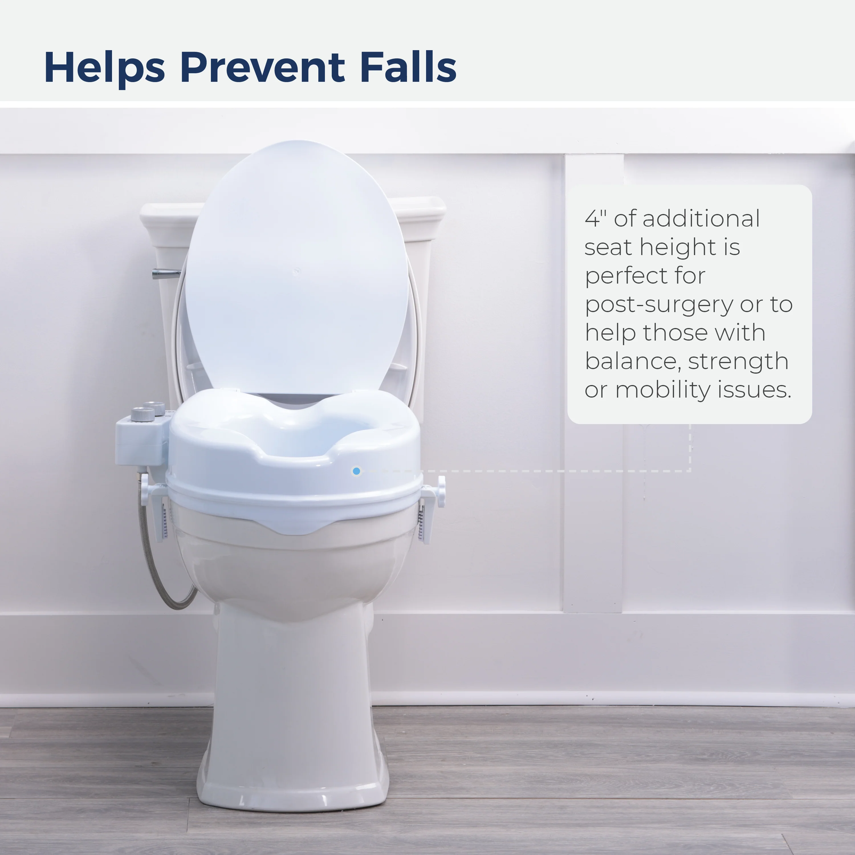 PreserveTech™ Raised Toilet Seat with Bidet - Image 4